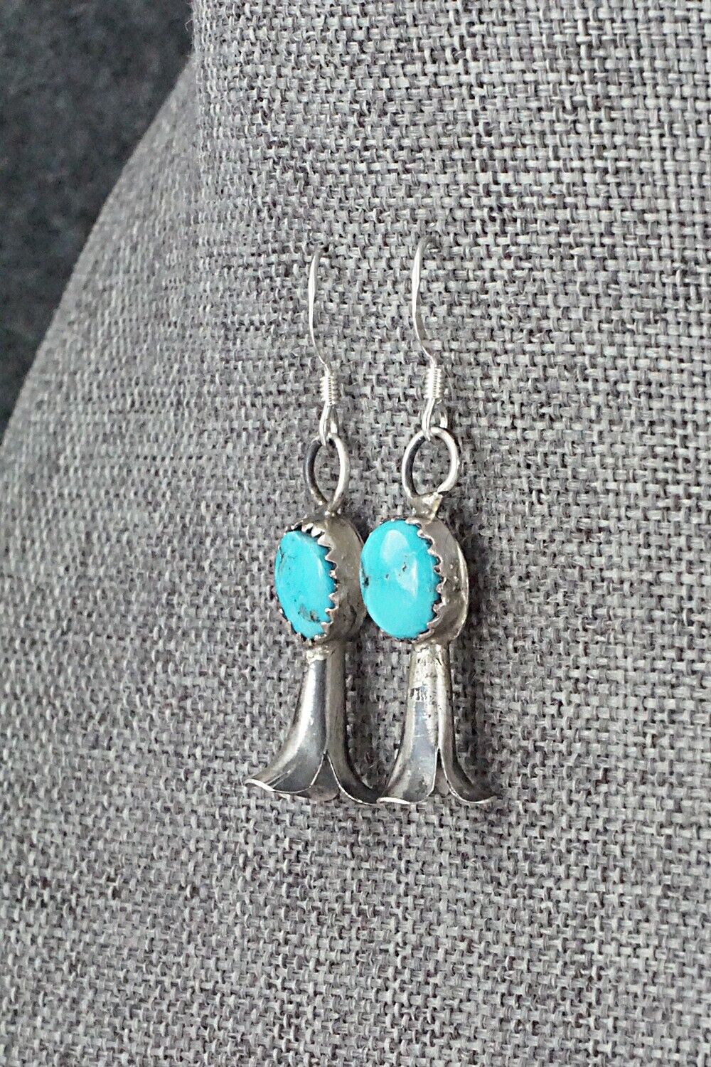 Turquoise & Sterling Silver Squash Blossom Set - Marie Kirlie