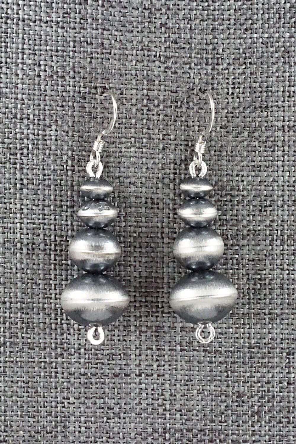 Sterling Silver Navajo Pearl Earrings - Preston Haley