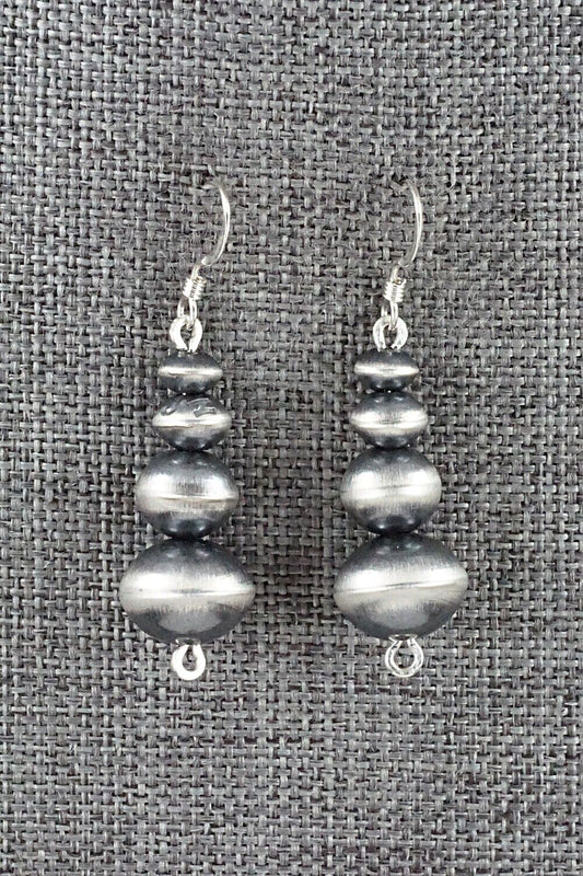 Sterling Silver Navajo Pearl Earrings - Preston Haley