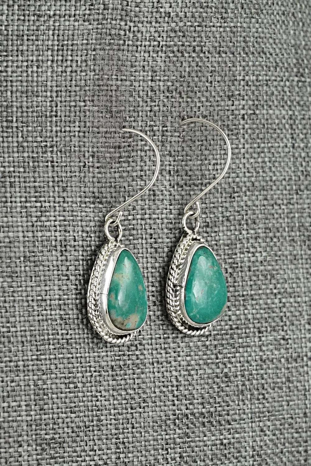Turquoise & Sterling Silver Earrings - Rosemary Saunders