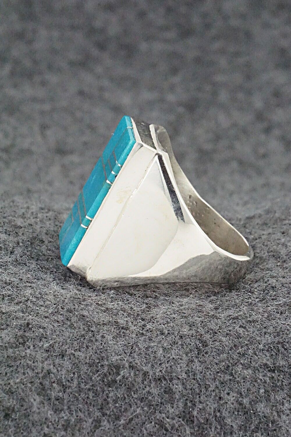 Turquoise & Sterling Silver Ring - Wilbert Gray - Size 11