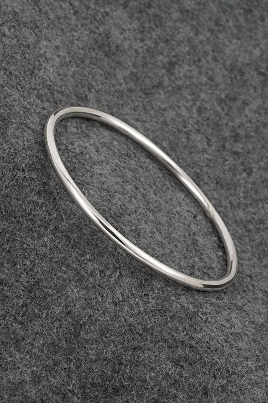 Sterling Silver Bangle Bracelet - Elaine Tahe