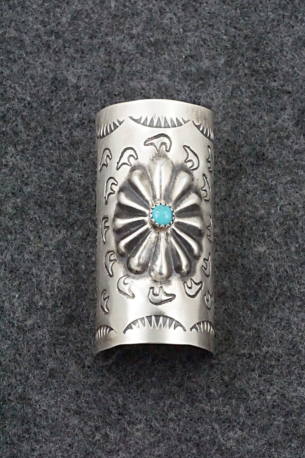 Turquoise & Sterling Silver Hair Pin - Arlene Soce