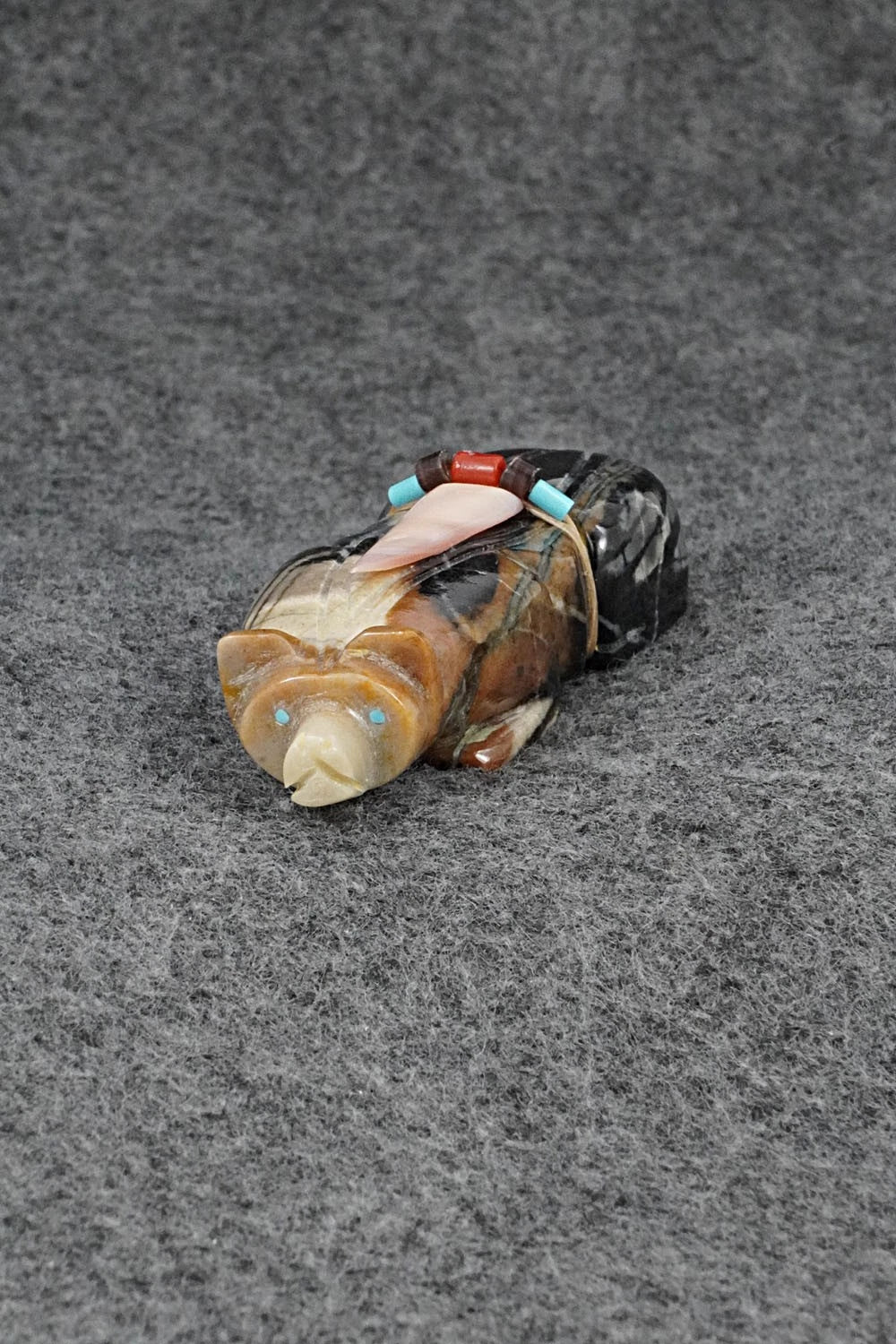 Badger Zuni Fetish Carving - Alex Tsethlikai