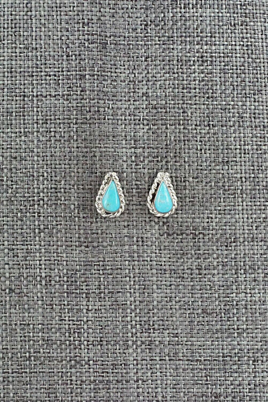 Turquoise & Sterling Silver Earrings - Gina Dosedo