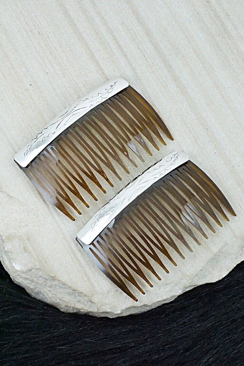 Sterling Silver Hair Combs - Randall Dalgai