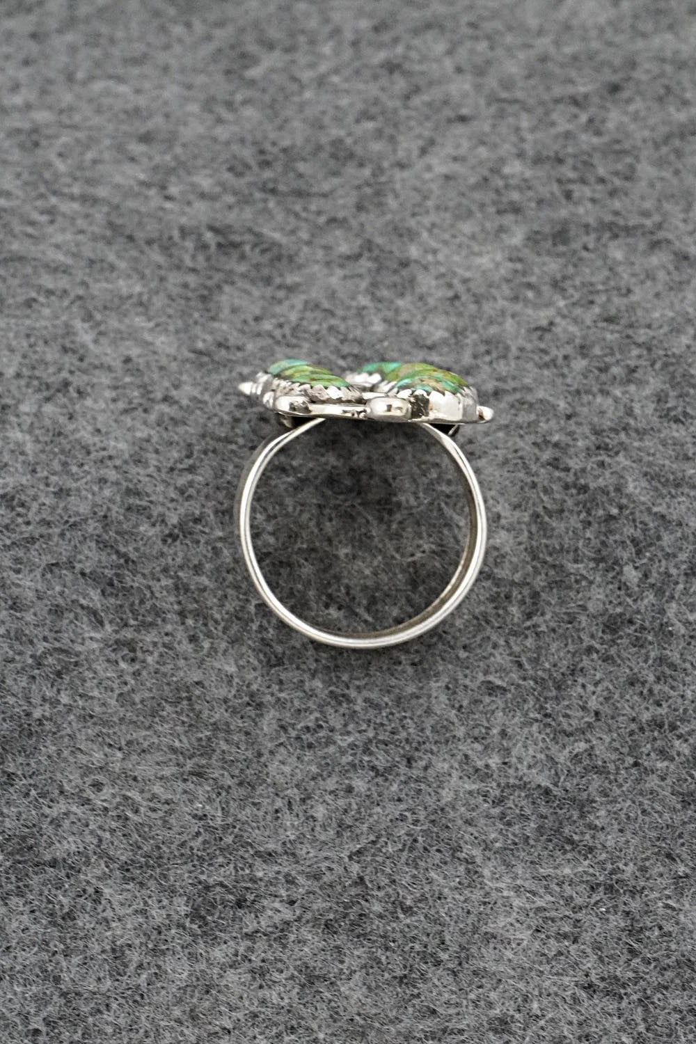 Turquoise & Sterling Silver Ring - Priscilla Reeder - Size 8