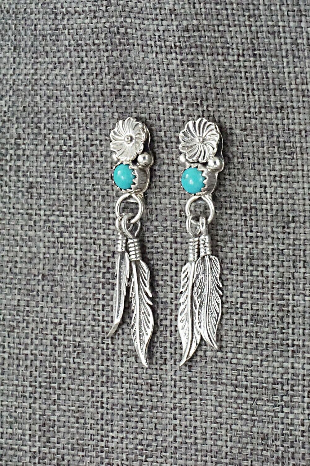 Turquoise & Sterling Silver Earrings - Judy Largo