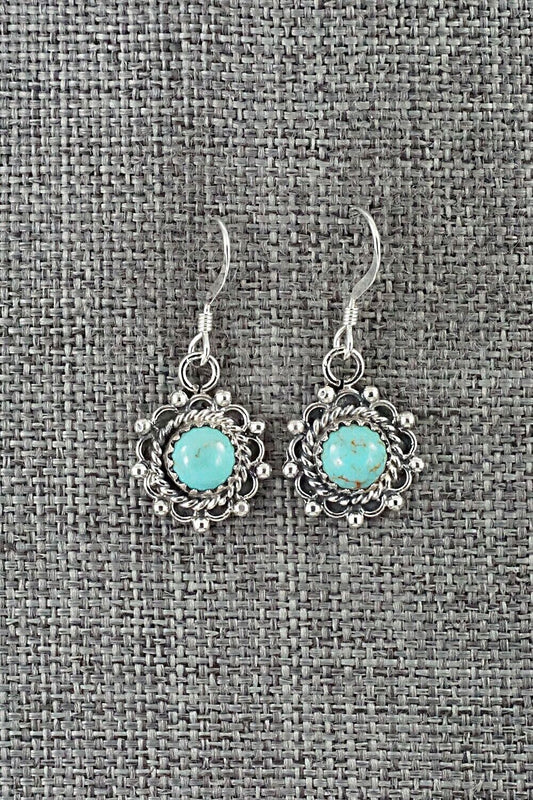 Turquoise & Sterling Silver Earrings - Emery Spencer