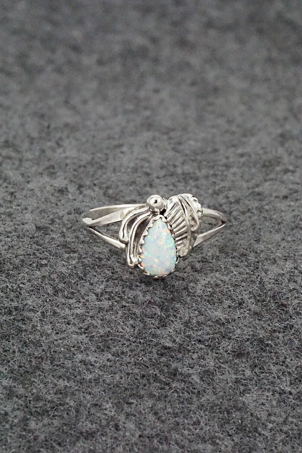Opalite & Sterling Silver Ring - Letricia Largo - Size 8