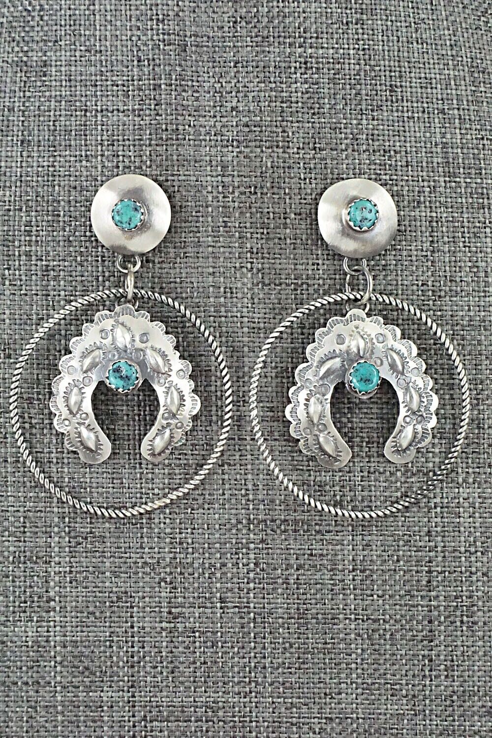 Turquoise & Sterling Silver Earrings - Gabrielle Yazzie