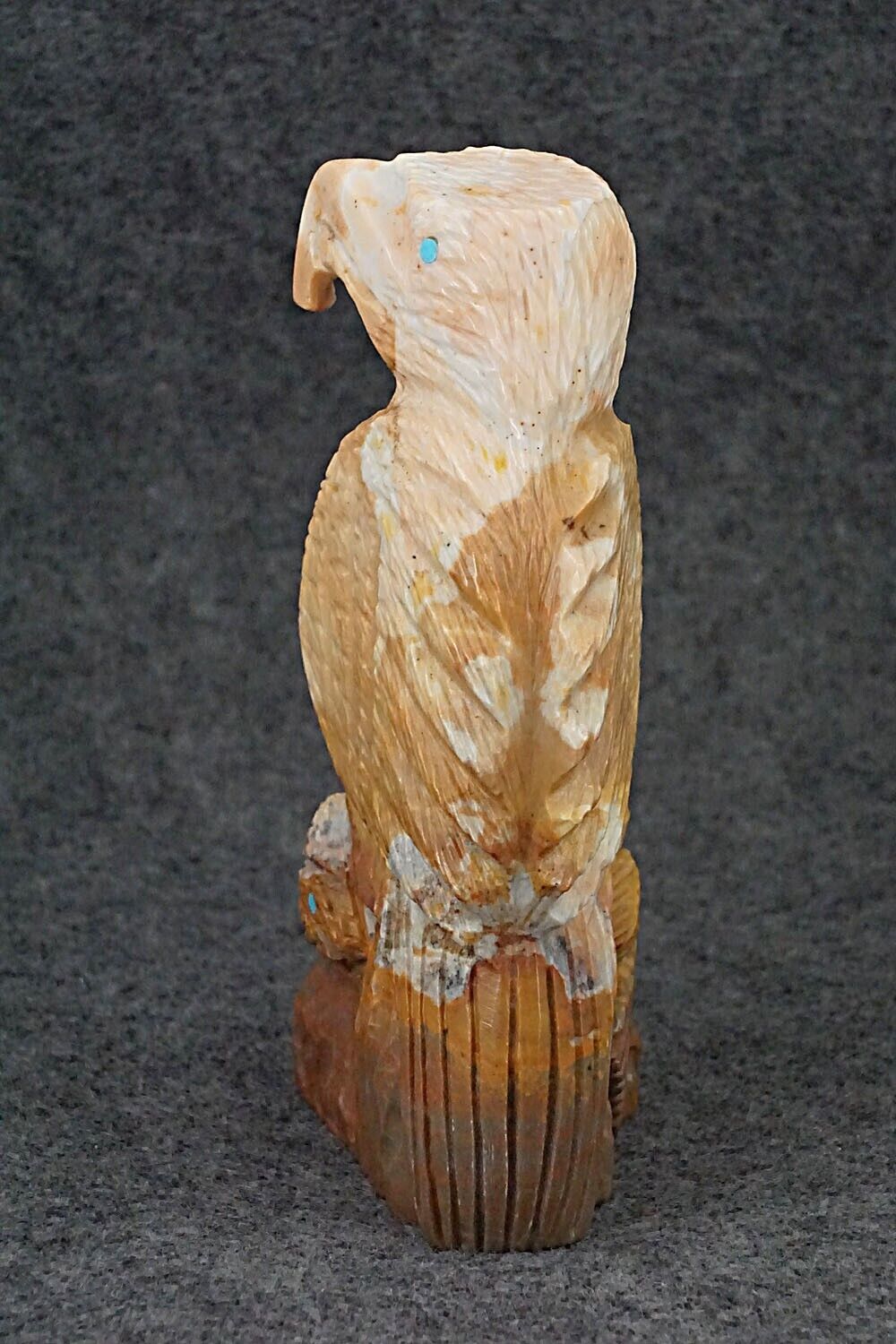 Eagle with Fish Zuni Fetish Carving - Tony Mackel