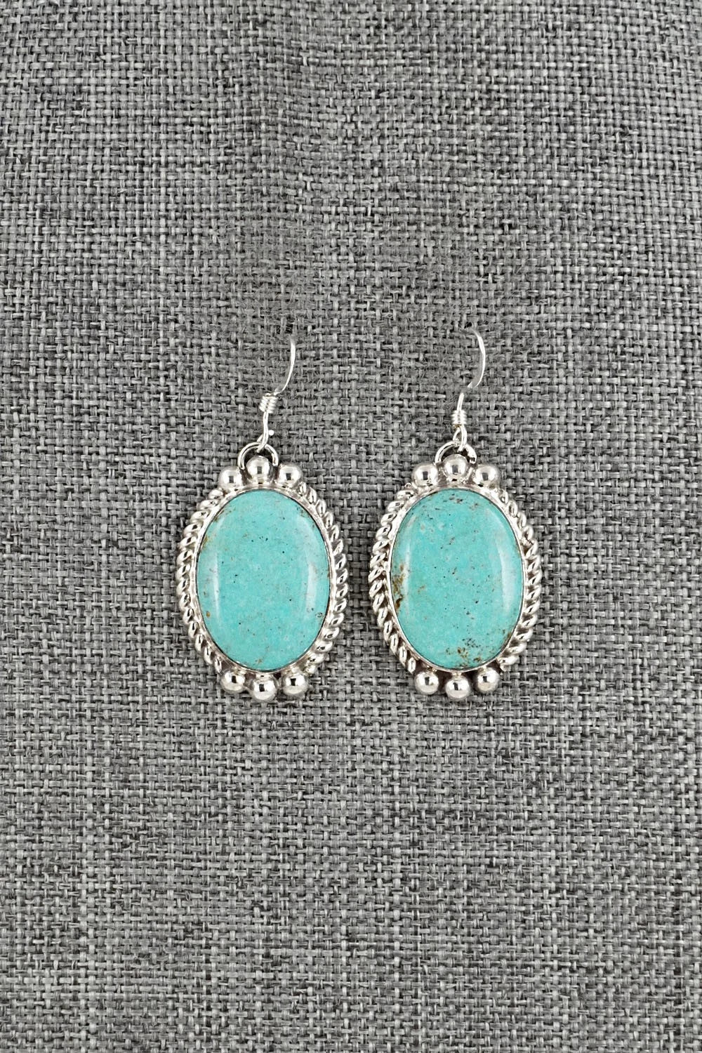 Turquoise & Sterling Silver Earrings - Antwone Brown