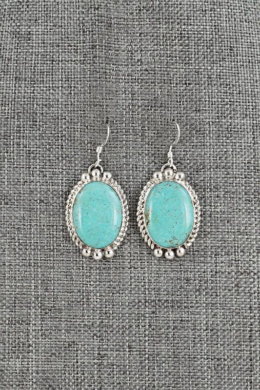 Turquoise & Sterling Silver Earrings - Antwone Brown