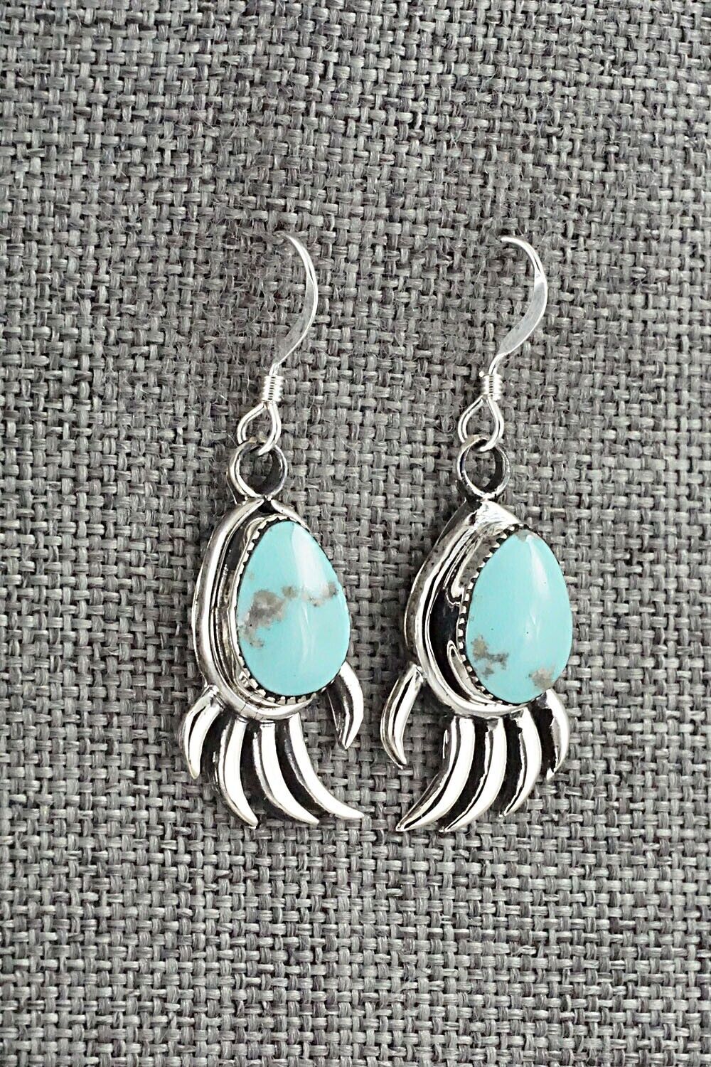 Turquoise & Sterling Silver Earrings - Louise Joe