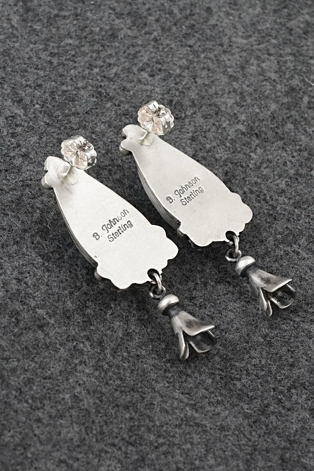 Turquoise & Sterling Silver Earrings - Bobby Johnson