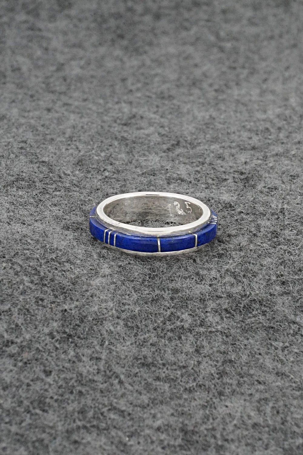Lapis & Sterling Silver Ring - Harold Tsosie - Size 6.5