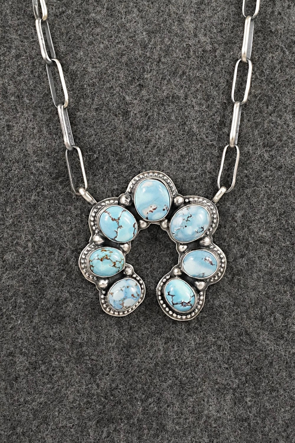 Turquoise & Sterling Silver Necklace - Darrin Livingston