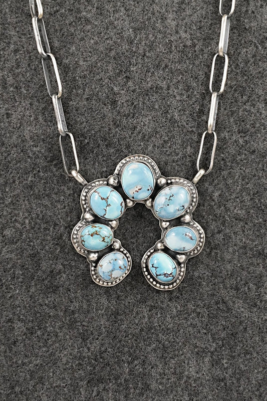 Turquoise & Sterling Silver Necklace - Darrin Livingston