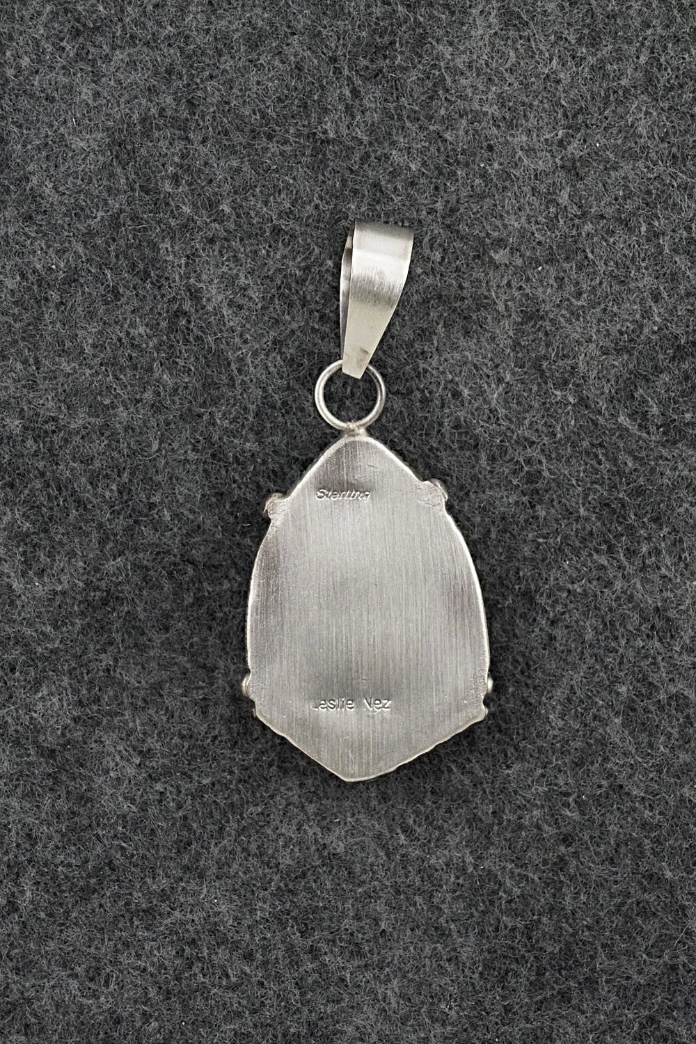 Turquoise & Sterling Silver Pendant - Leslie Nez