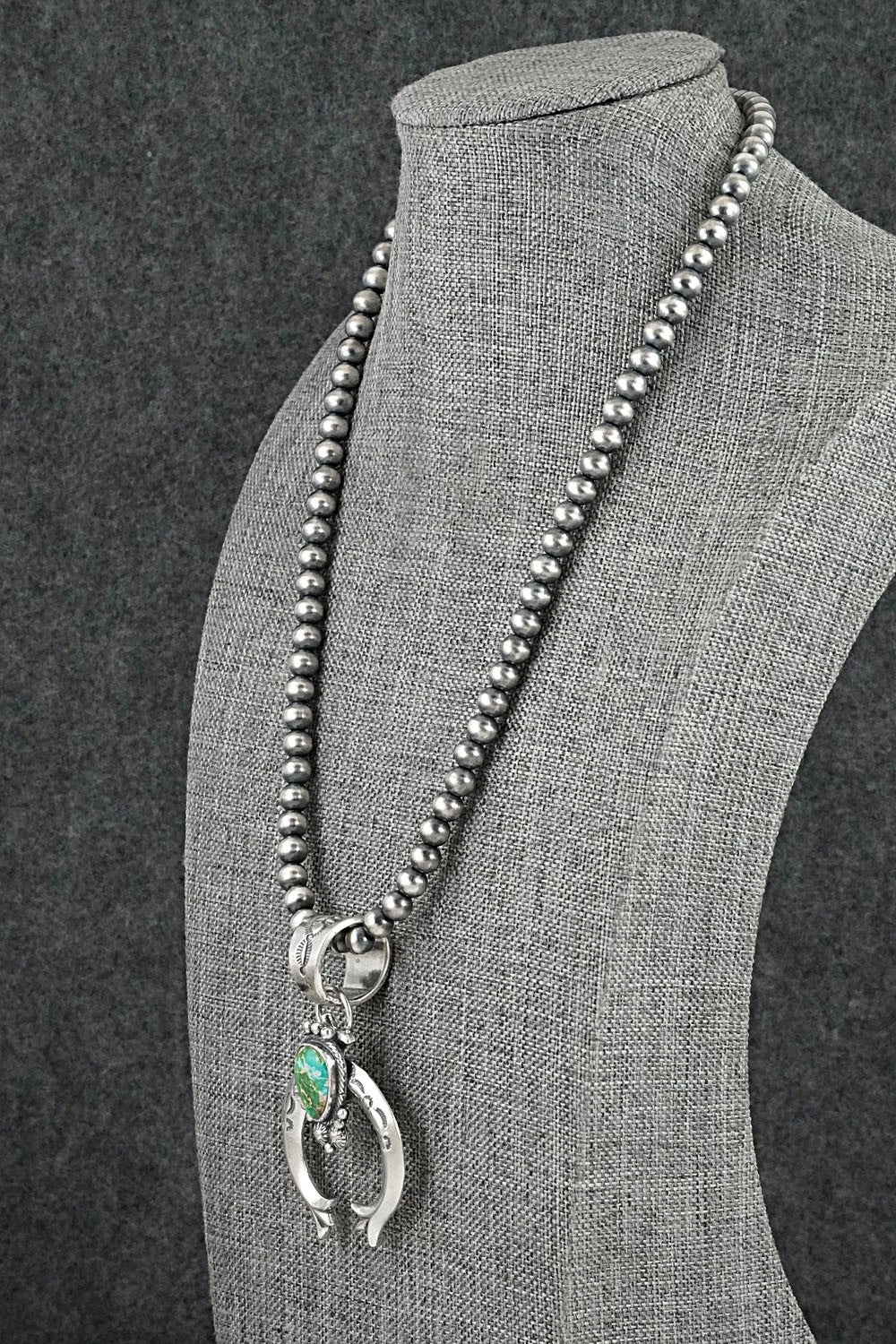 Turquoise & Sterling Silver Necklace - Samuel Yellowhair