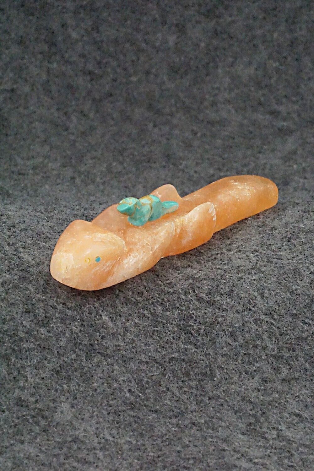 Otter and Pup Zuni Fetish Carving - Brandon Phillips