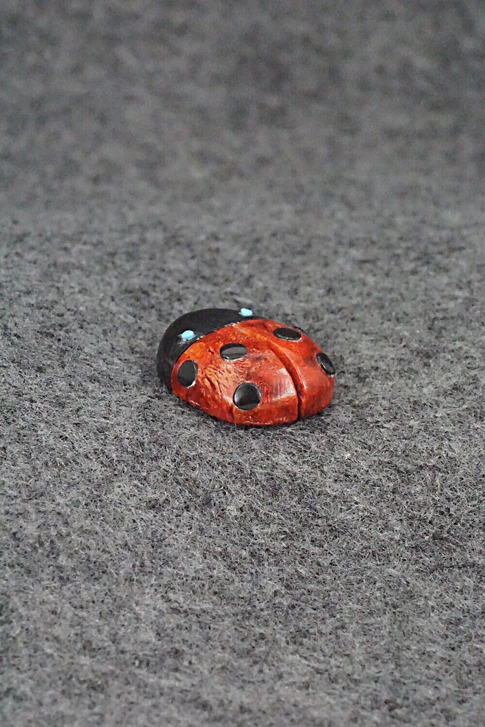 Ladybug Zuni Fetish Carving - Reynold Lunasee