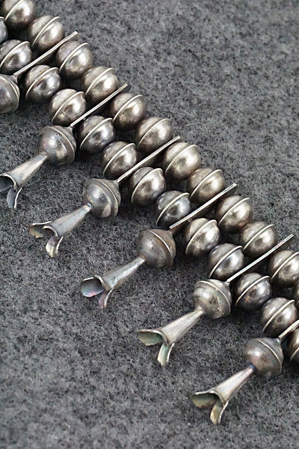 Turquoise & Sterling Silver Squash Blossom Set - Phil Garcia