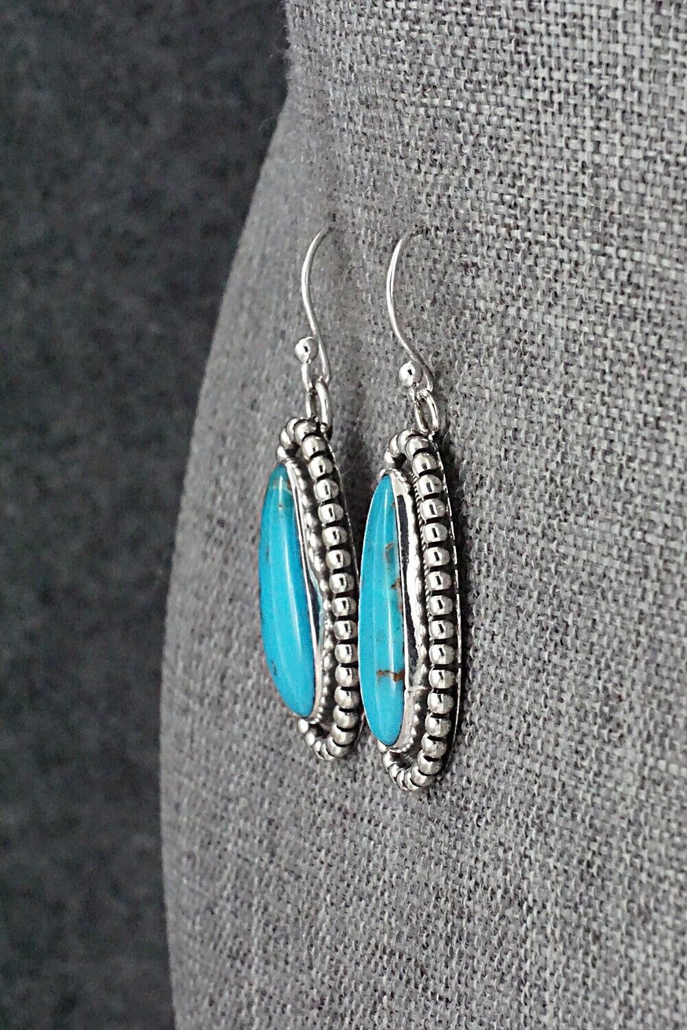 Turquoise & Sterling Silver Earrings - Mark Yazzie