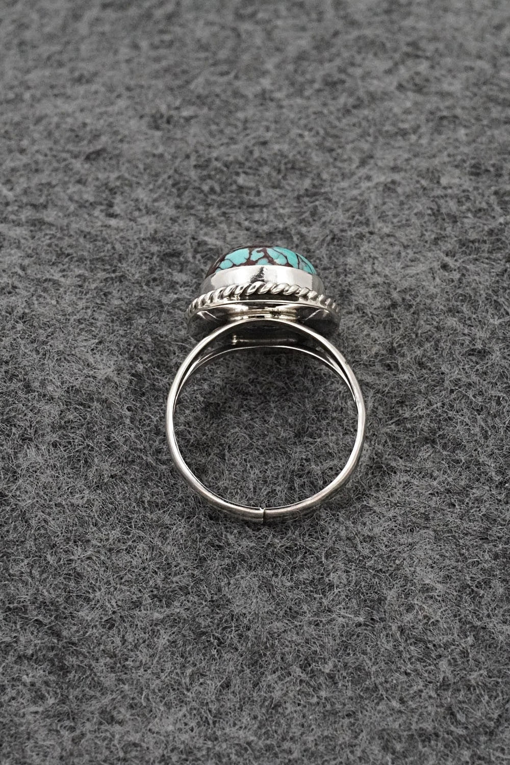 Turquoise & Sterling Silver Ring - Eugene Gruber - Size 5