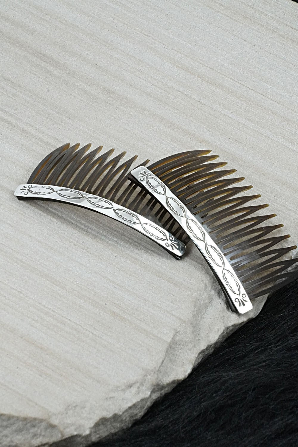 Sterling Silver Hair Combs - Bertha Begay