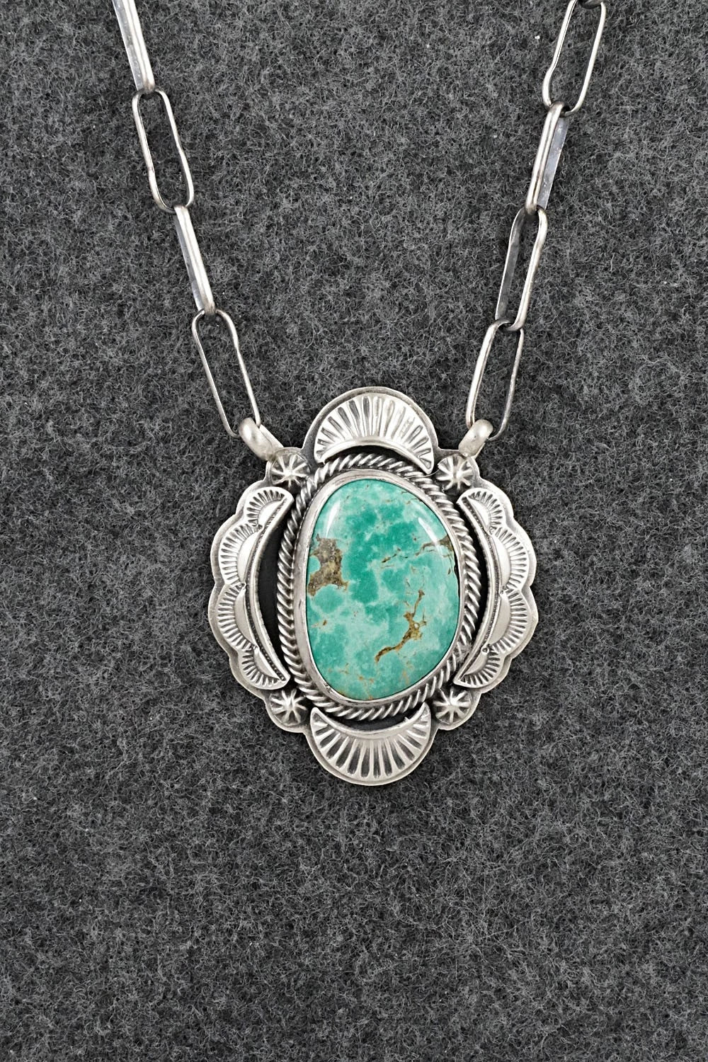 Turquoise & Sterling Silver Necklace - Randy Boyd