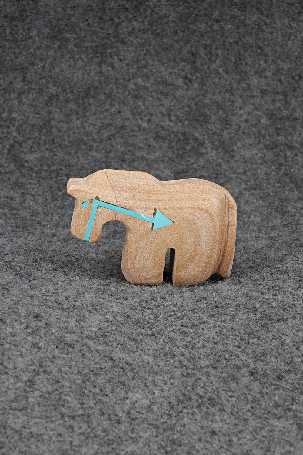 Horse Zuni Fetish Carving - Bernard Laiwakete