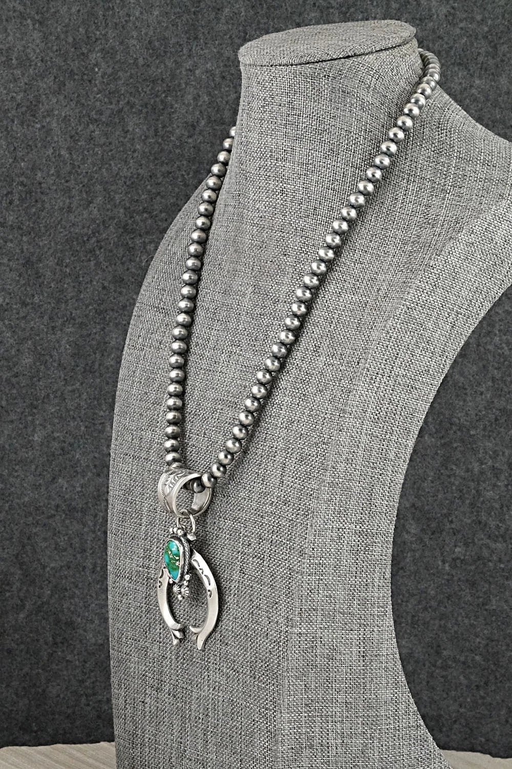 Turquoise & Sterling Silver Necklace - Samuel Yellowhair