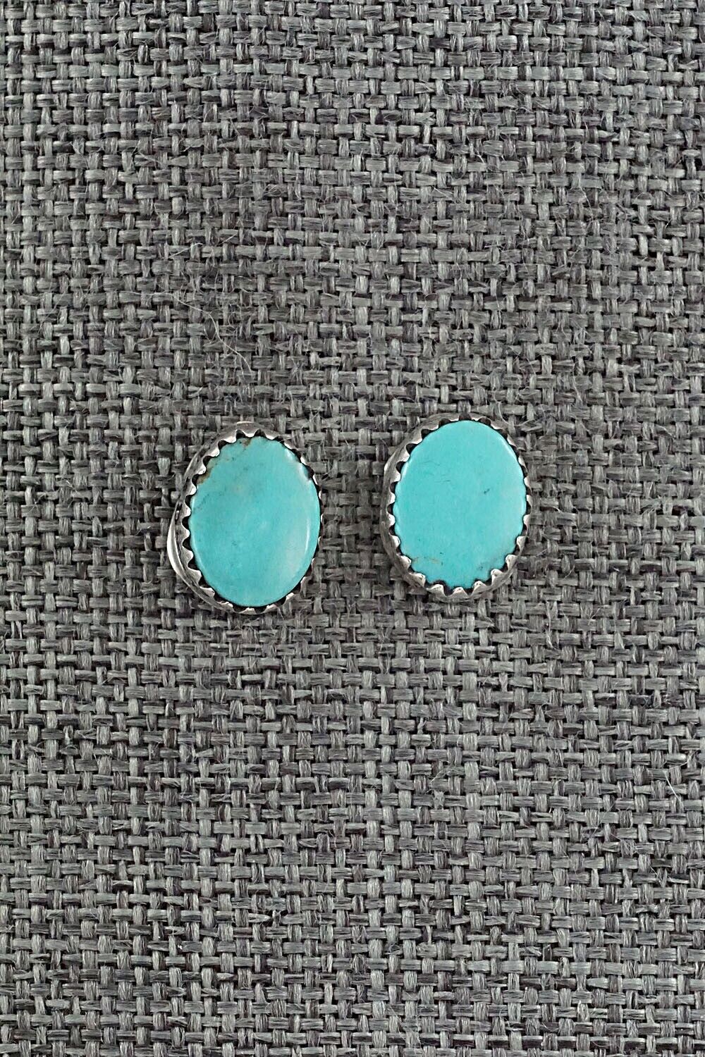 Turquoise & Sterling Silver Earrings - Theresa Smith