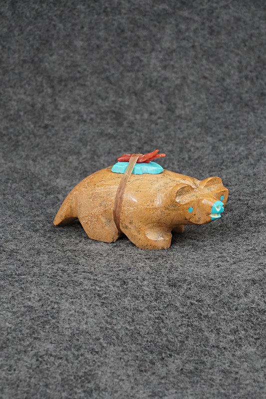 Badger Zuni Fetish Carving - Enrike Leekya