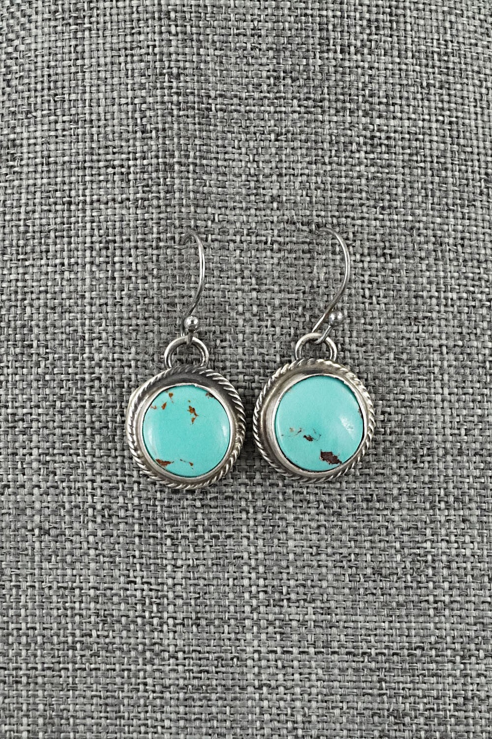 Turquoise & Sterling Silver Pendant and Earrings Set - Bobby Johnson