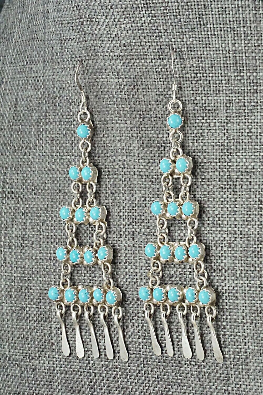 Turquoise & Sterling Silver Earrings - Sylvia Chee