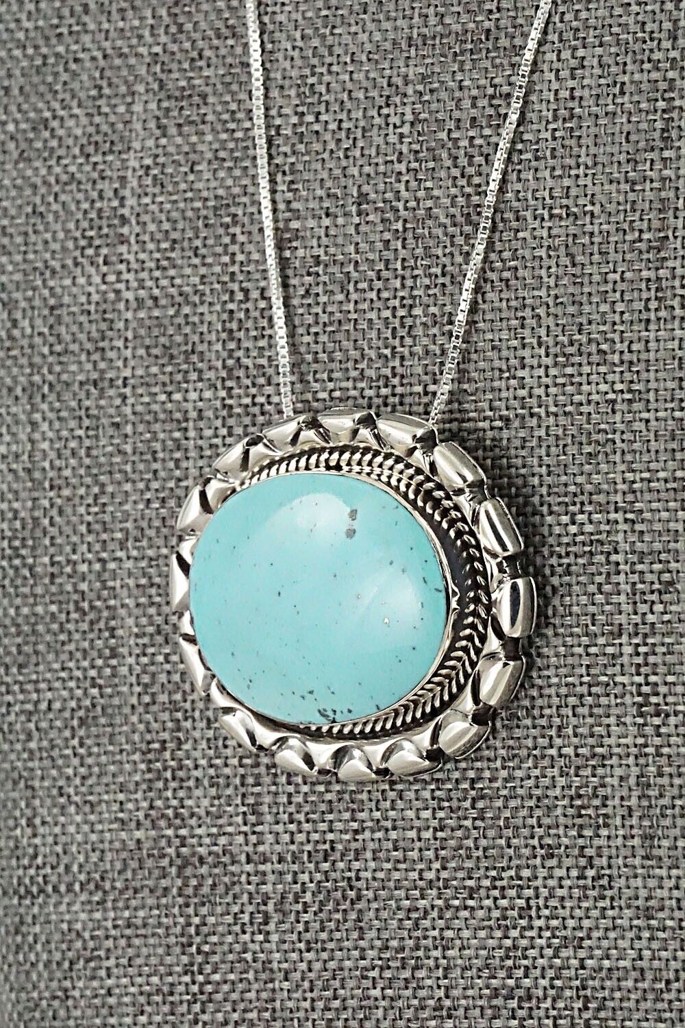 Turquoise & Sterling Silver Necklace - Jimson Belin