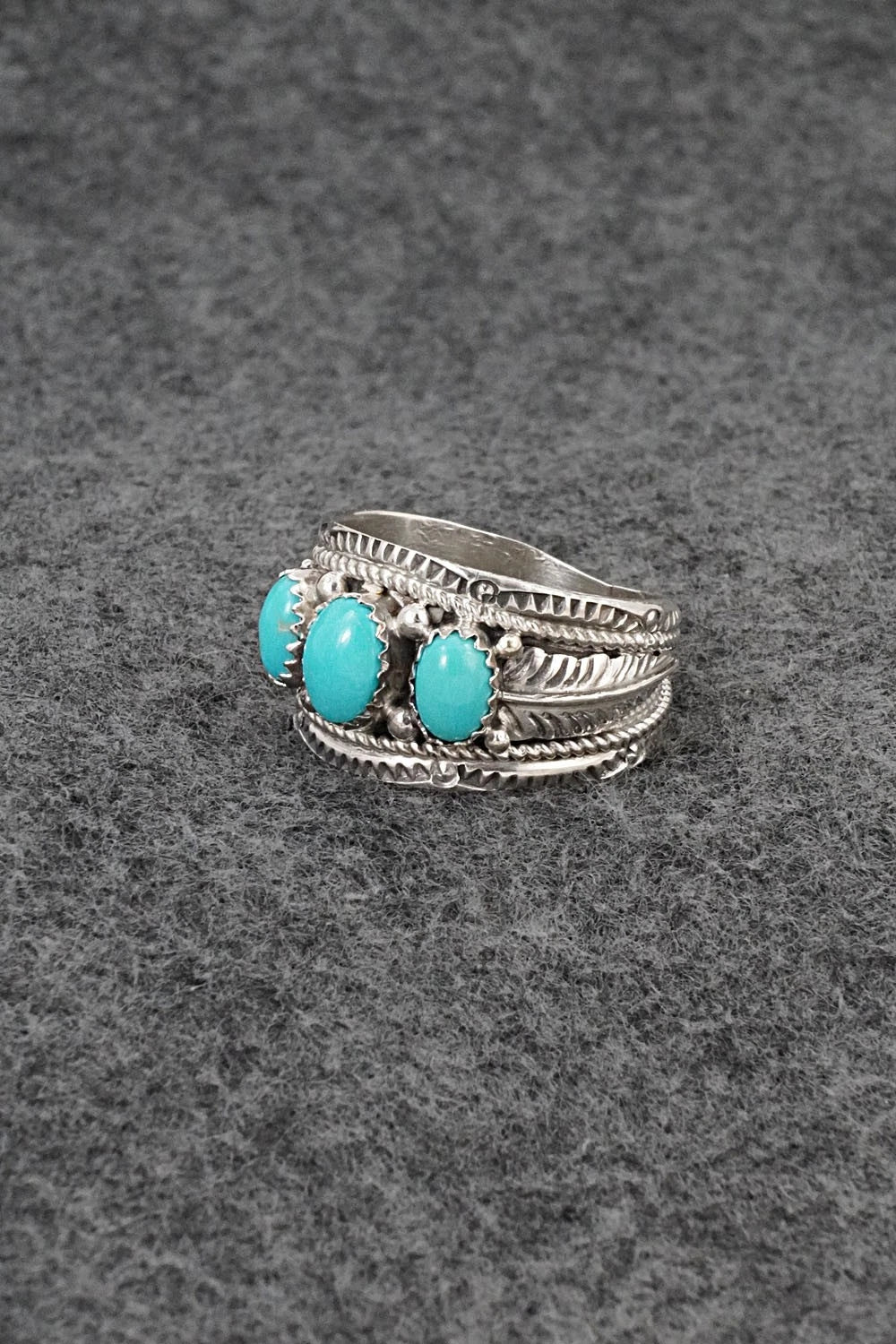 Turquoise & Sterling Silver Ring - Betty Begaye - Size 11