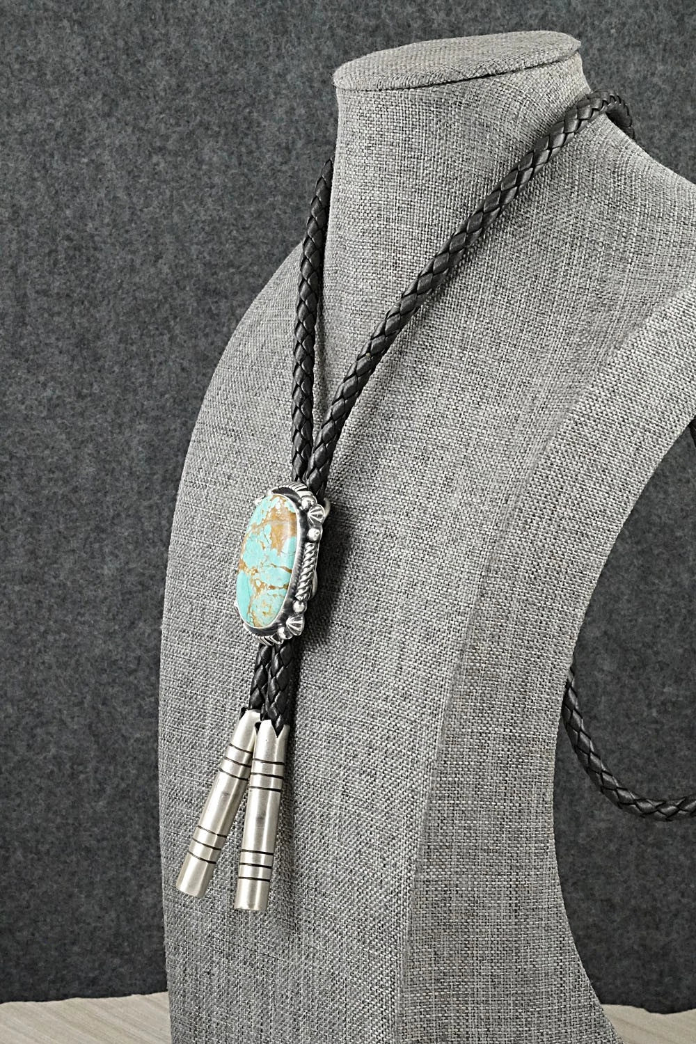 Turquoise & Sterling Silver Bolo Tie - Bob Becenti
