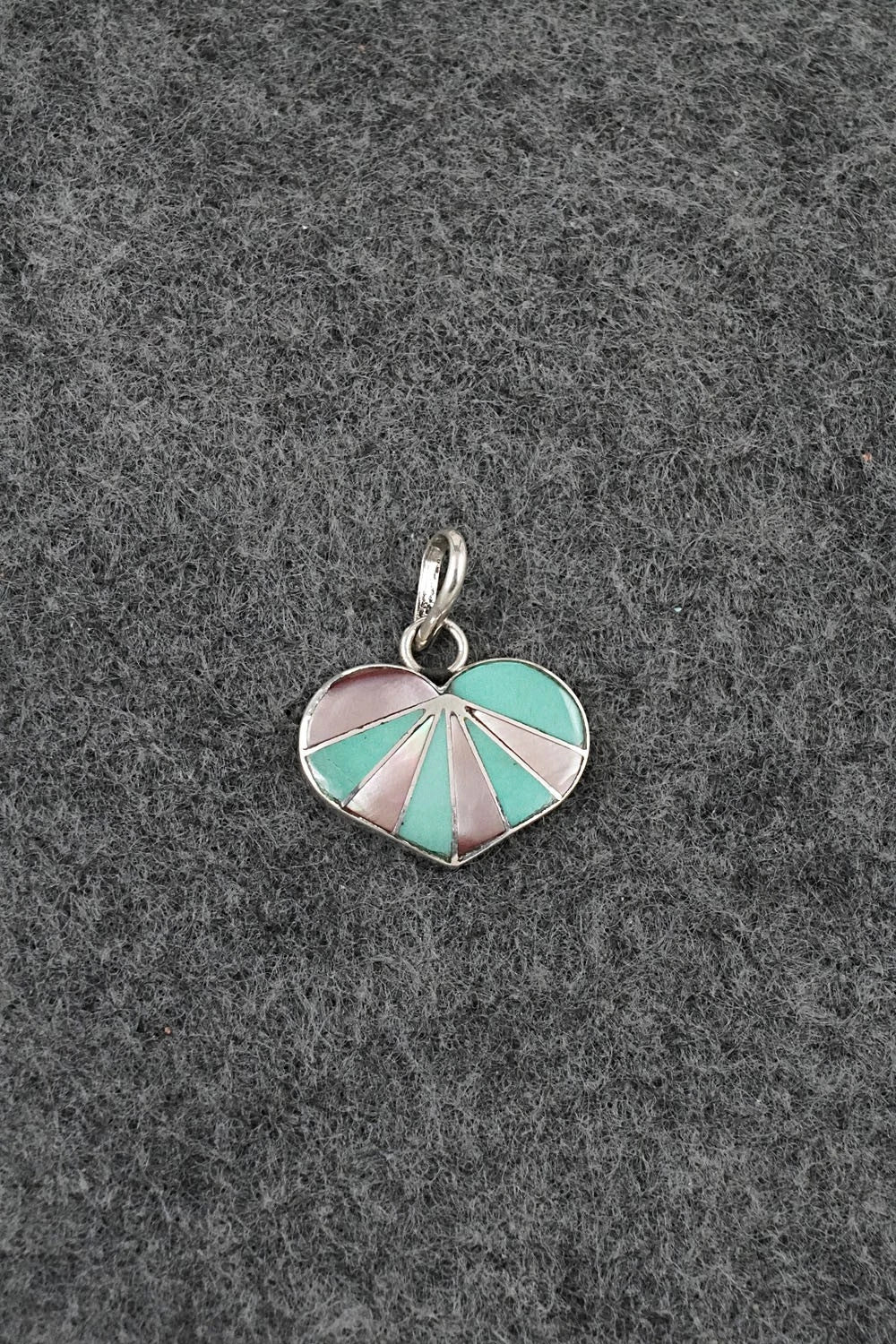 Turquoise, Mother of Pearl & Sterling Silver Pendant - Gina Dosedo