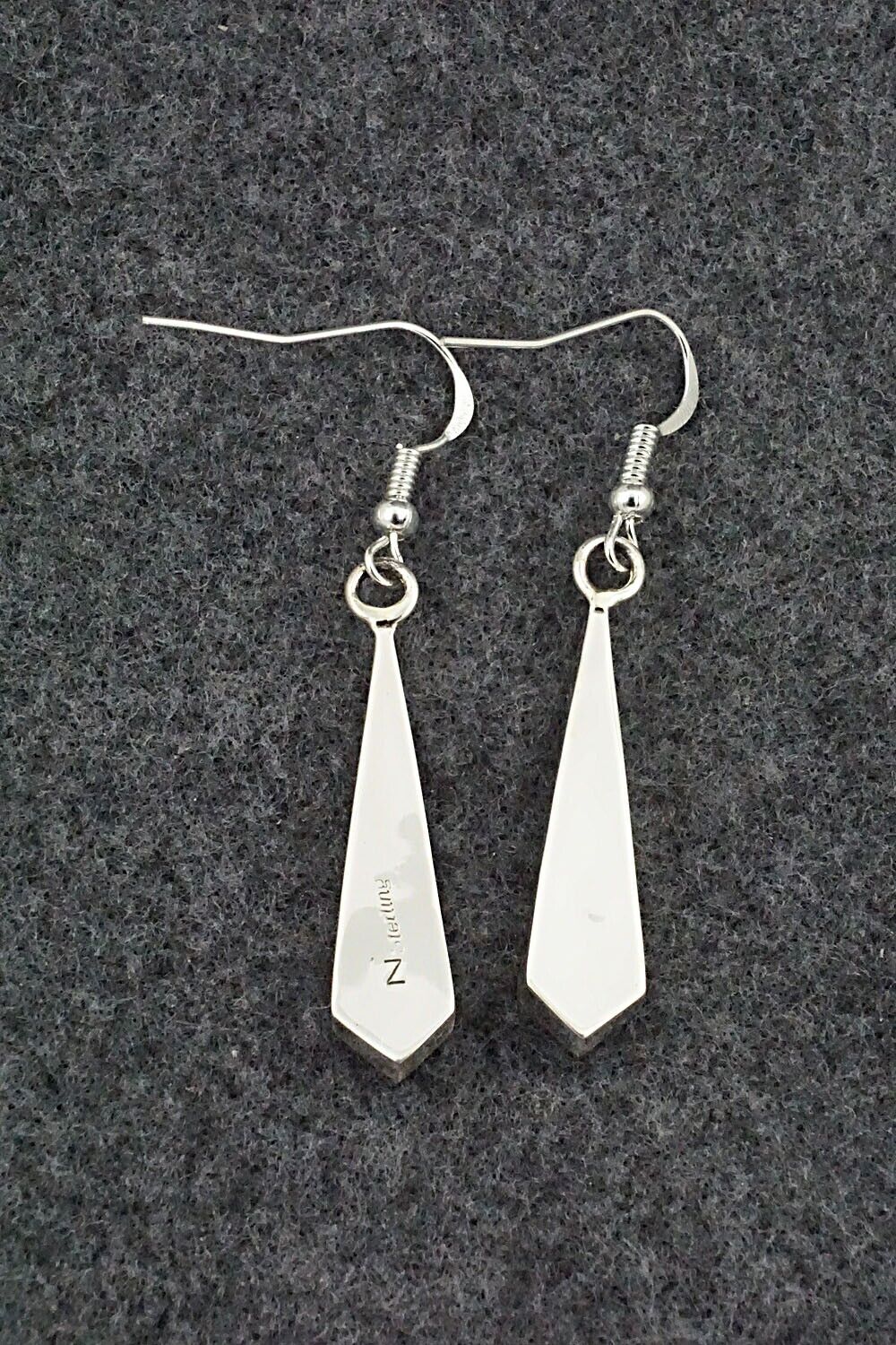 Turquoise & Sterling Silver Inlay Earrings - Marilyn Yazzie