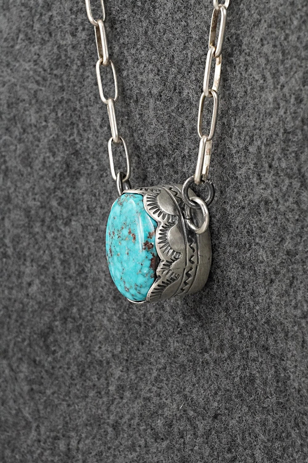 Turquoise & Sterling Silver Necklace - Randy Boyd