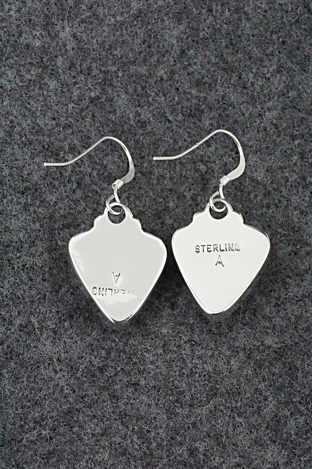 White Buffalo & Sterling Silver Earrings - David Lopez