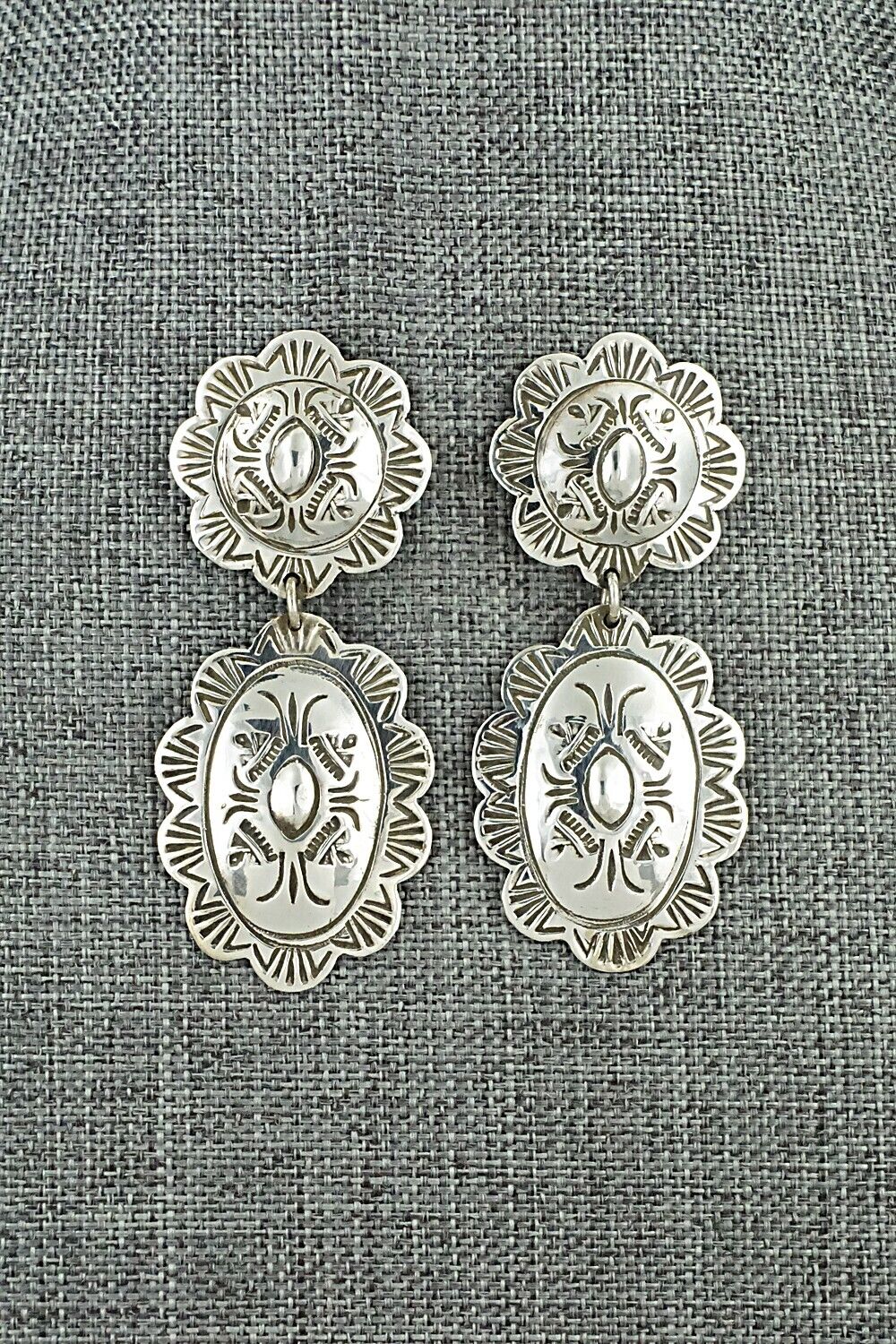 Sterling Silver Earrings - Bertha Begay