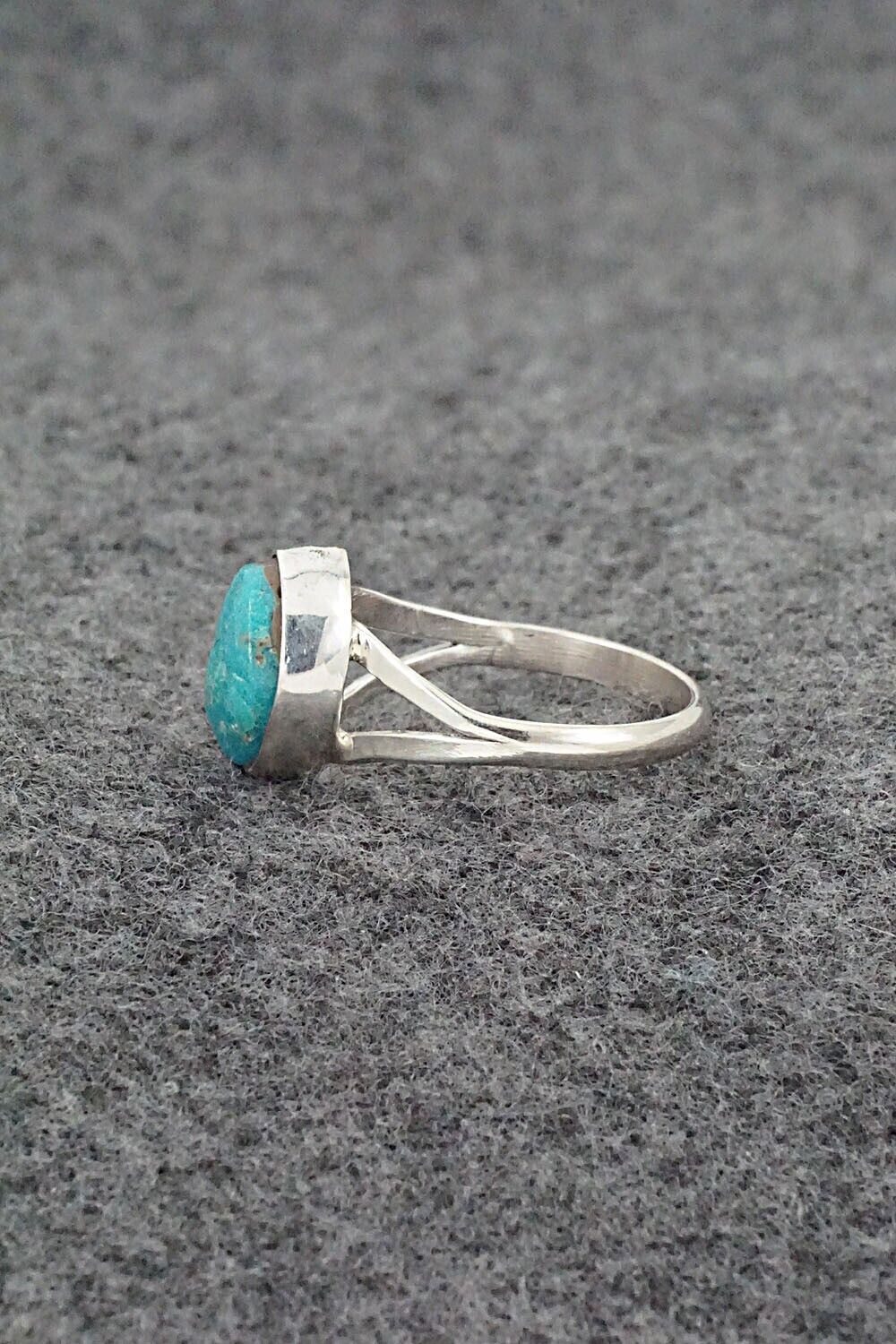 Turquoise & Sterling Silver Ring - Theresa Smith - Size 7.75