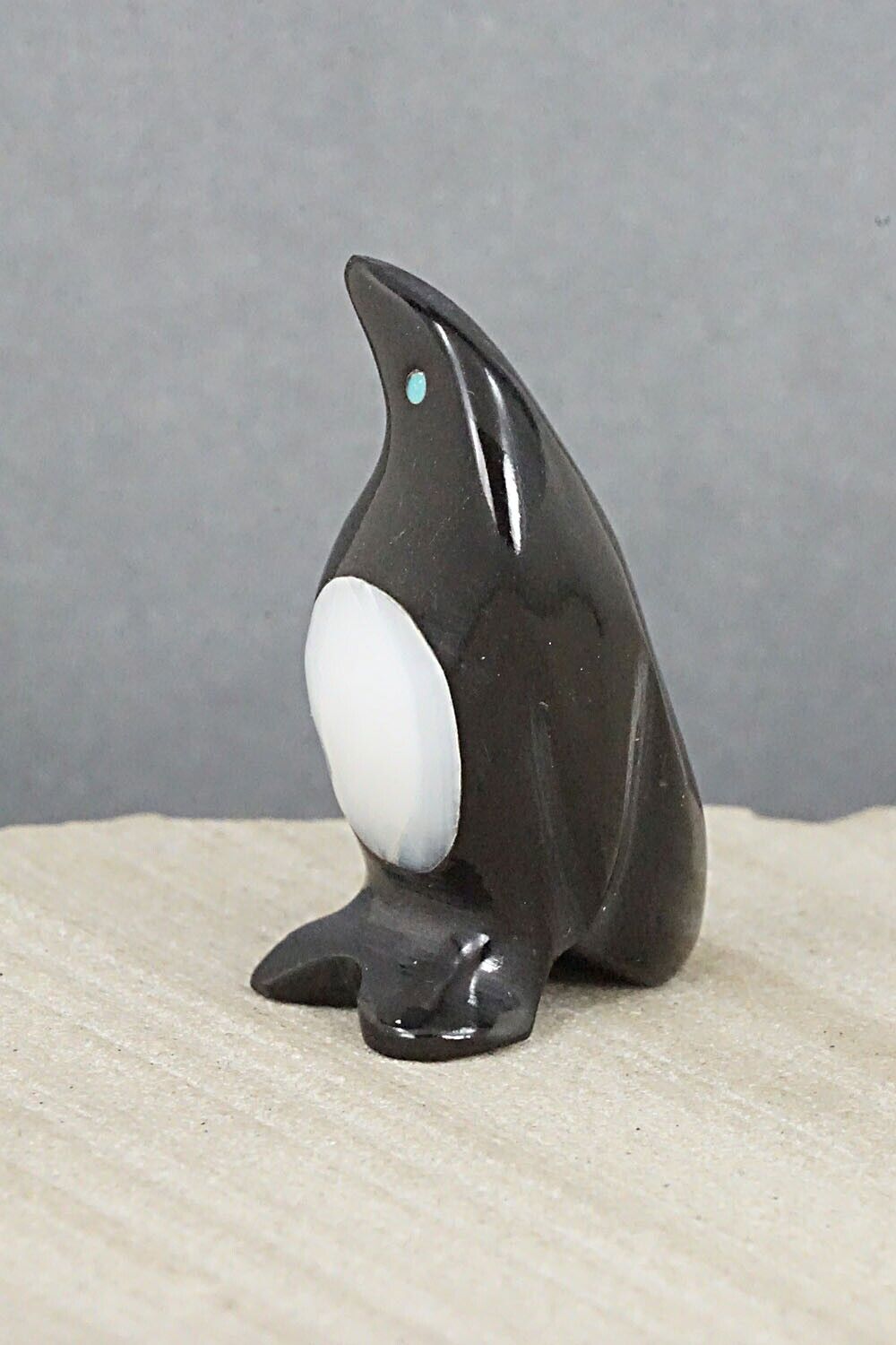 Penguin Zuni Fetish Carving - Calvert Bowannie