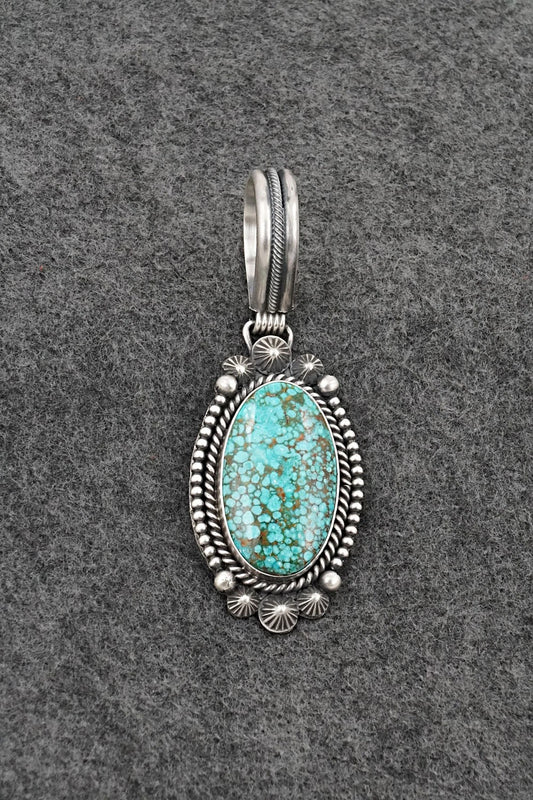 Turquoise & Sterling Silver Pendant - Michael Calladitto