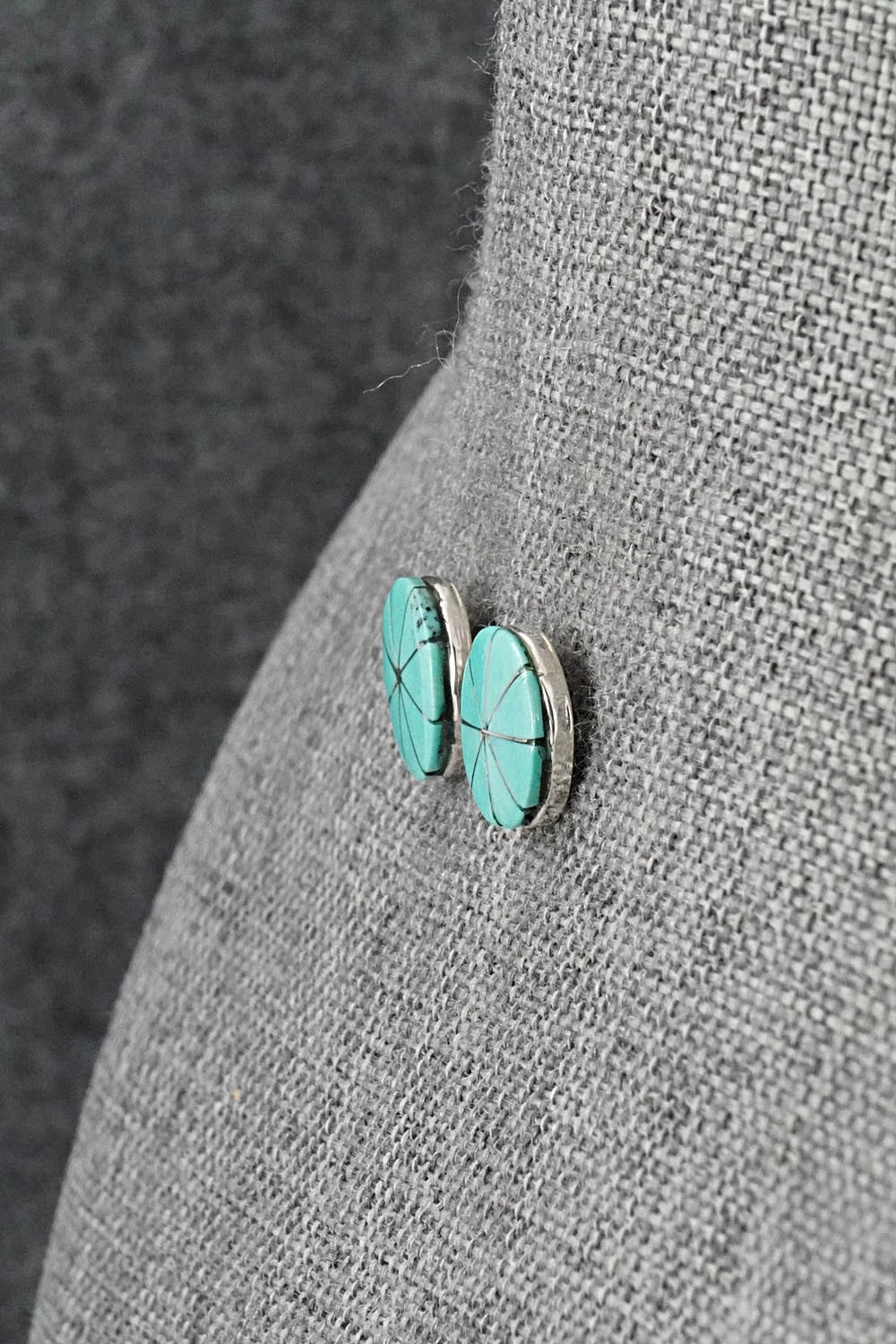 Turquoise & Sterling Silver Earrings - Johnson Laweka
